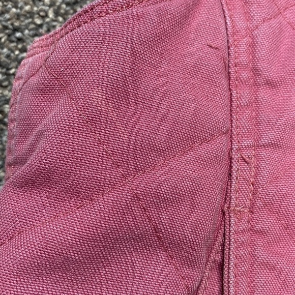 Field & Forest Pink Canvas Sherpa Lined Vest Size Medium - Picture 6 of 9